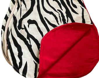Inventory sale: Zebra burp cloth