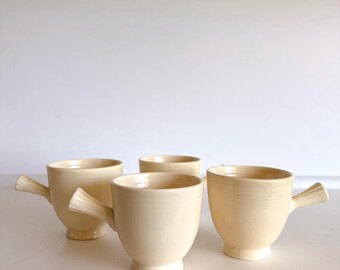 Juego de 4 tazas de café Fiestaware / Marfil antiguo