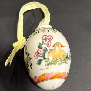 Vintage Hutschenreuther Germany 1998 Winther Porcelain Egg Ornament No Box