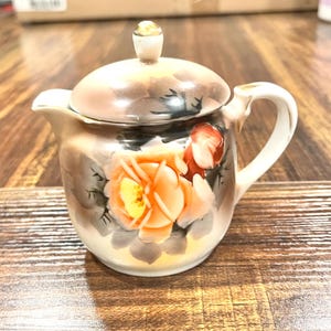 Vintage Hand Painted Noritake Morimura Japan Creamer With Lid