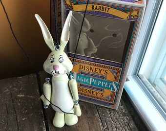 Rabbit Marionette Puppet Etsy