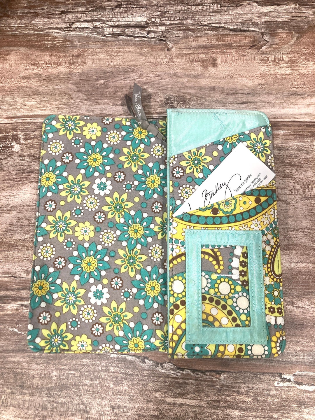 Vera Bradley Travel Organizer Passport Wallet in Lemon Parfait Etsy