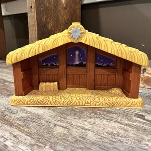 Fisher Price Little People A Christmas Story Stable Only-NO People Or Animals