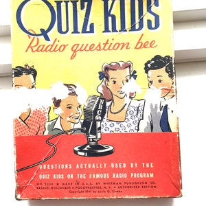 Vintage 1940's Quiz Kids Radio Question Bee Game - Etsy