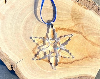 Swarovski Crystal Little Snow Flake Christmas Ornament