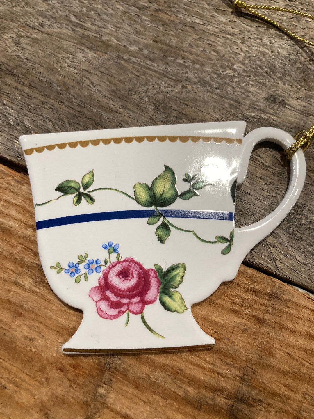 Vintage Royal Worcester Sheridan 1992 Fine Bone China Tea Cup Ornament Etsy