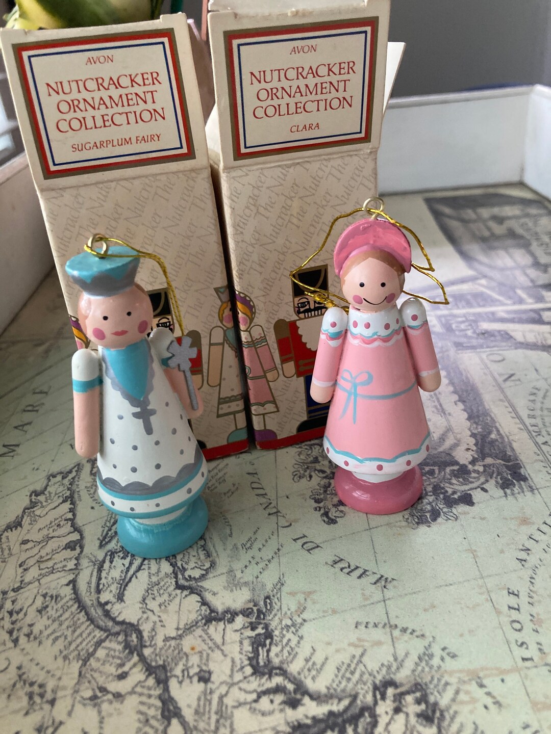 Vintage Two Avon Fairy Nutcracker Ornament Collection Clara and Sugarplum Fairy Nutcrackers Etsy