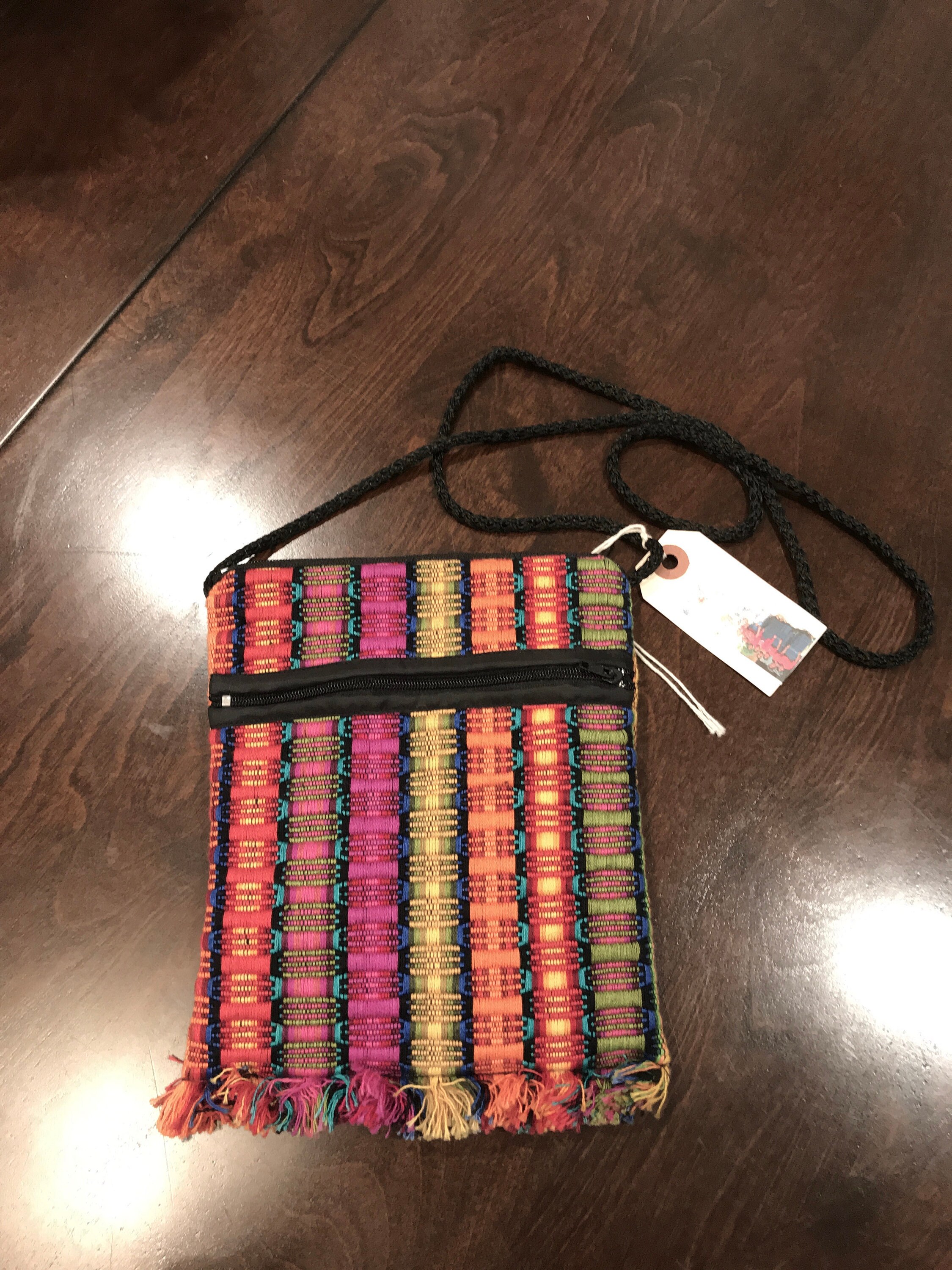 Vintage Guatemalan Traditional Fabric Shoulder Bag