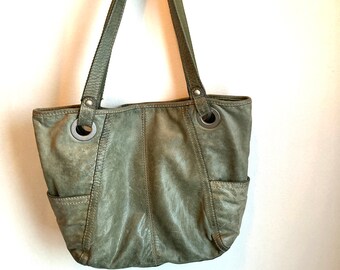 fossil olive green handbolsa