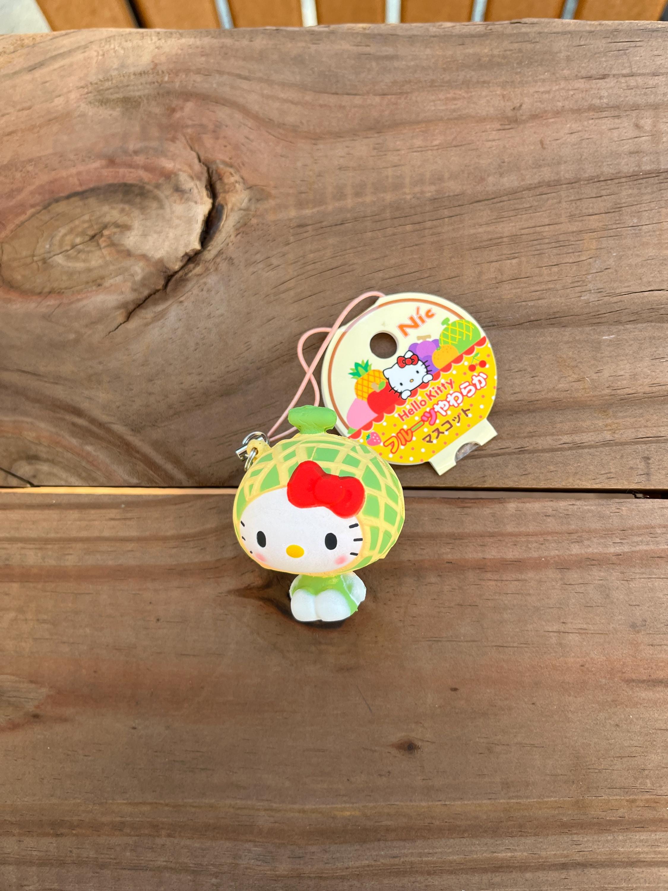 HELLO KITTYフルーツやわらかマスコットスクイーズ NIC Sanrio Hello Kitty Small Fruits Market Squishy (melon) - Etsy