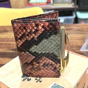 Vintage Women's Small Bosca Python Snake Skin Coin Purse