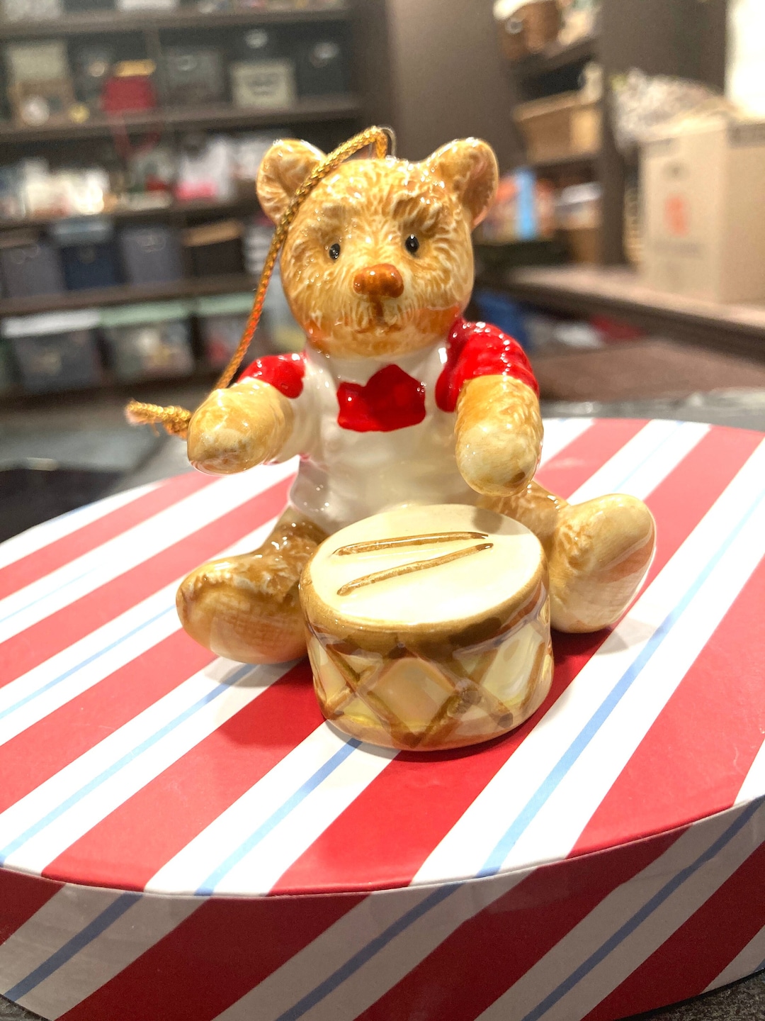 Vintage Bialosky Bear Etienne Made in Japan Ceramic Bear With Drum Etsy