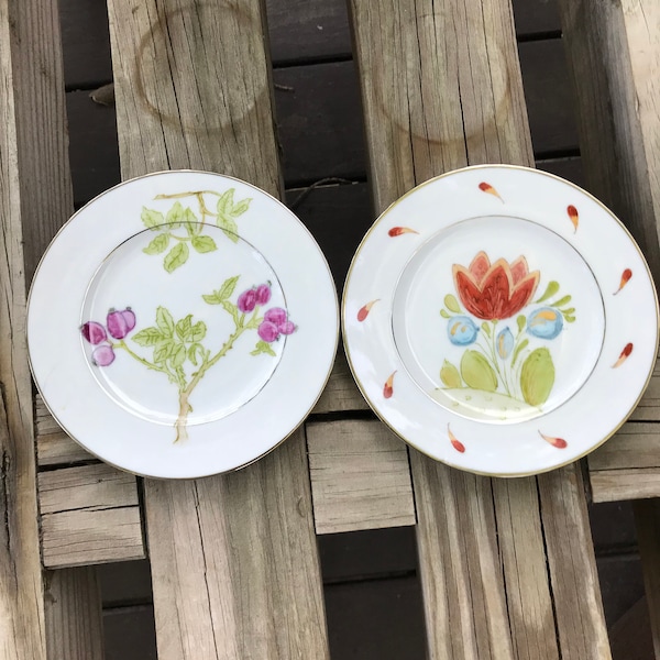 Vintage And Upcycled Noritake Silverdale N490 Bread And Butter Plates