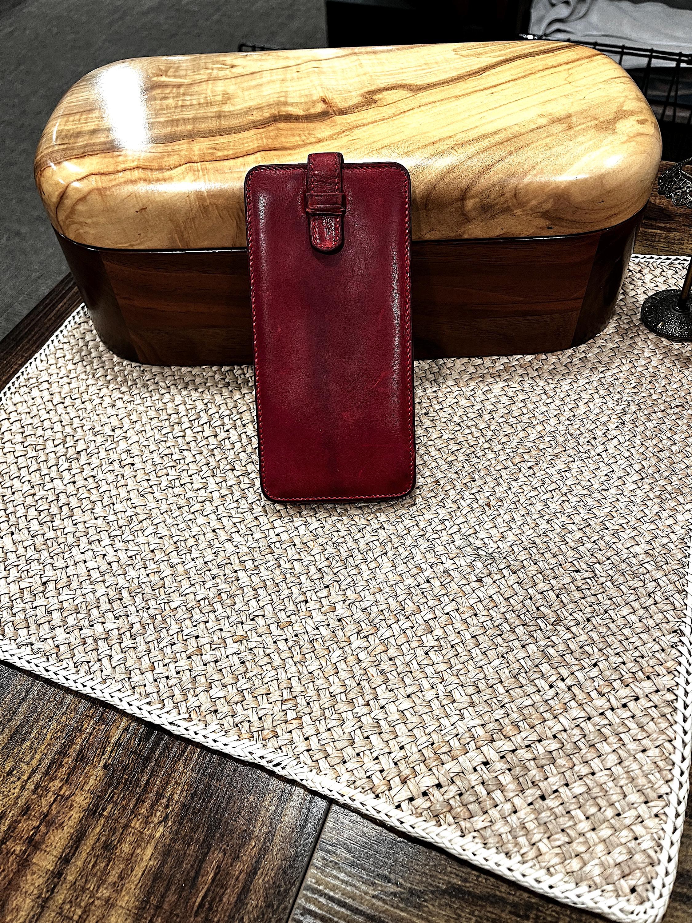 Vintage Rare Coach Red Leather Eye Glass Case - Etsy display picture 1