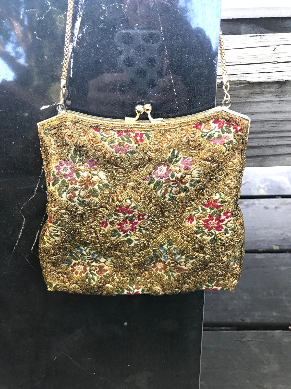 Vintage Fully Beaded Made in Hong Kong Evening Bag Handbag Etsy