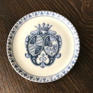 Vintage Mini Z Schrobenhausen Blue And White Plate