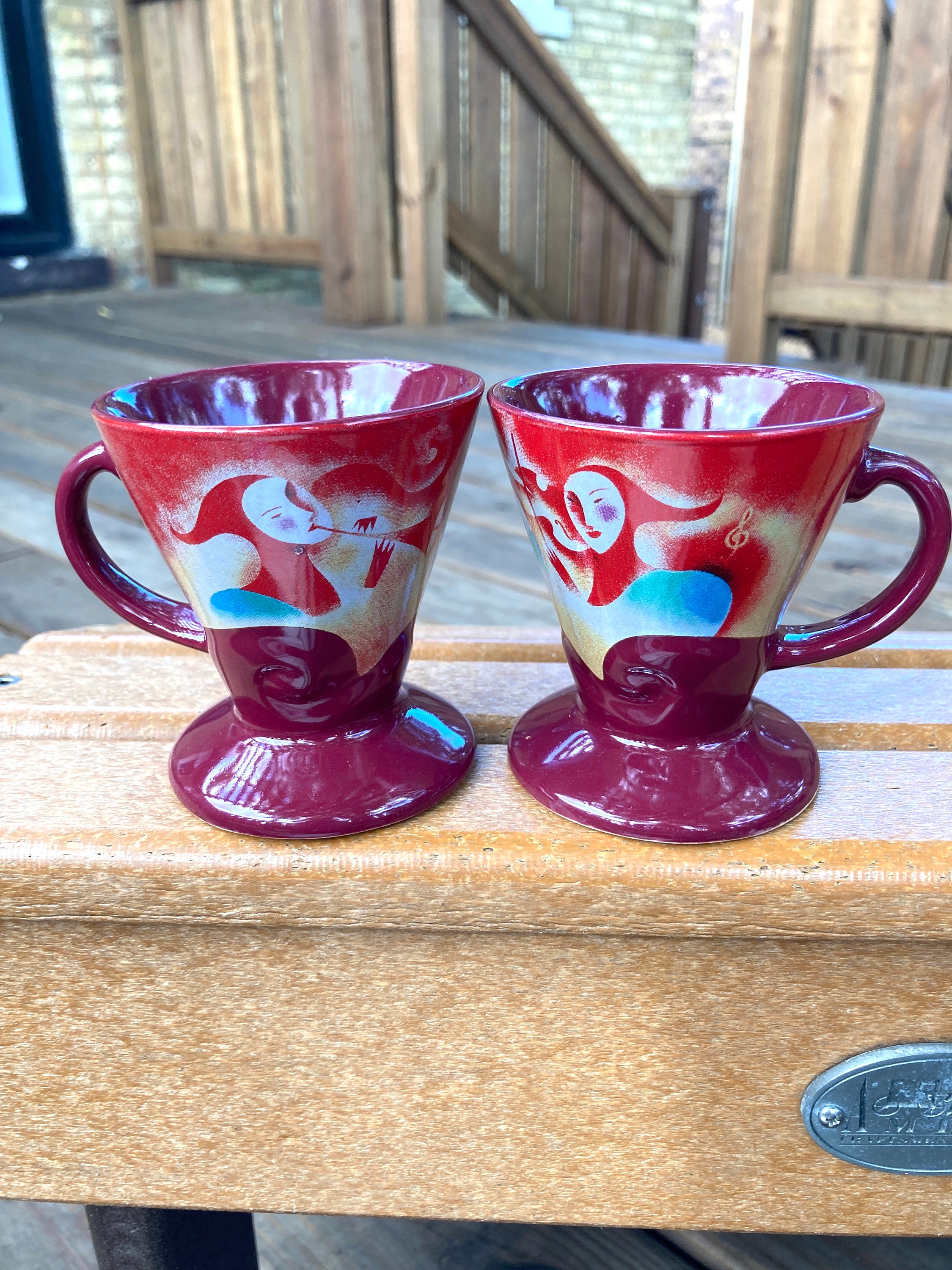 Vintage Two Frangelico Liqueur Expresso Cups by Linda Frichtel - Etsy