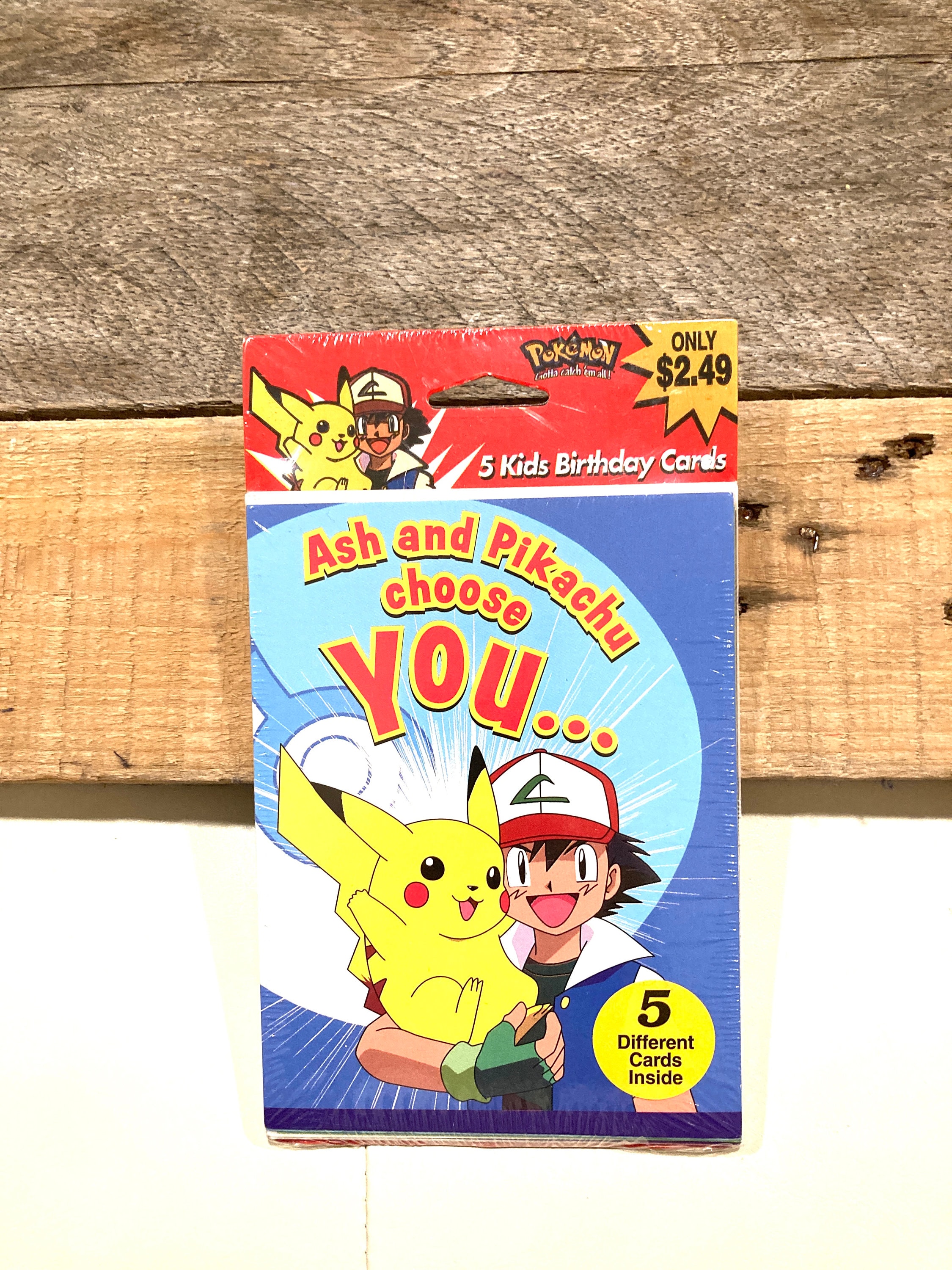 Vintage American Greetings Nintendo Pokemon Ash & Pikachu Kids Birthday Card  Pack - Etsy Israel