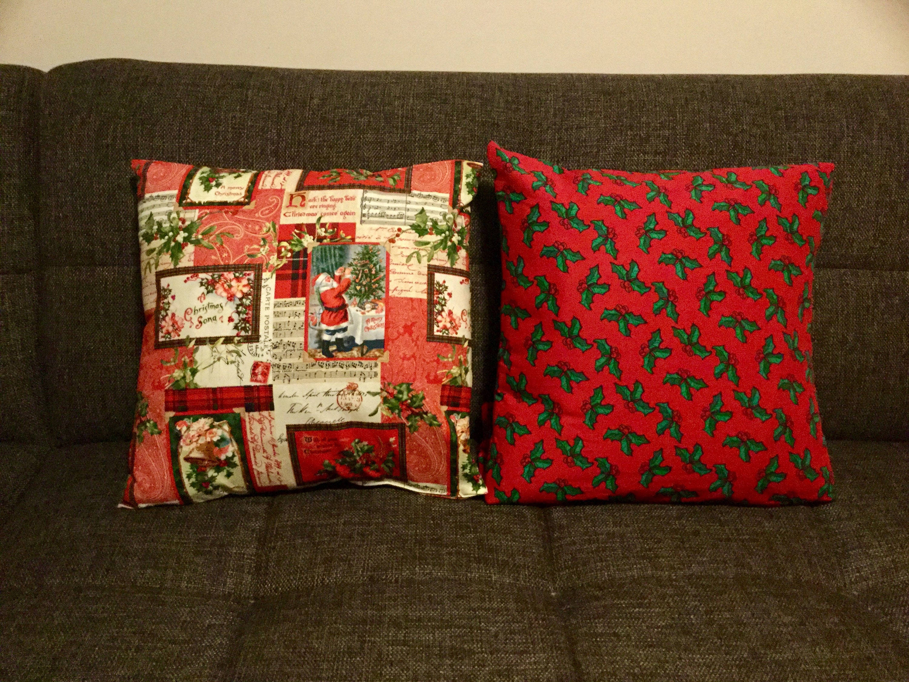 Christmas decorative pillowcase free shipping handmade Etsy