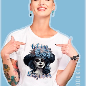 Catrina De mis Amores (Spanish) La Catrina Dia de los Muertos unisex T-shirt design