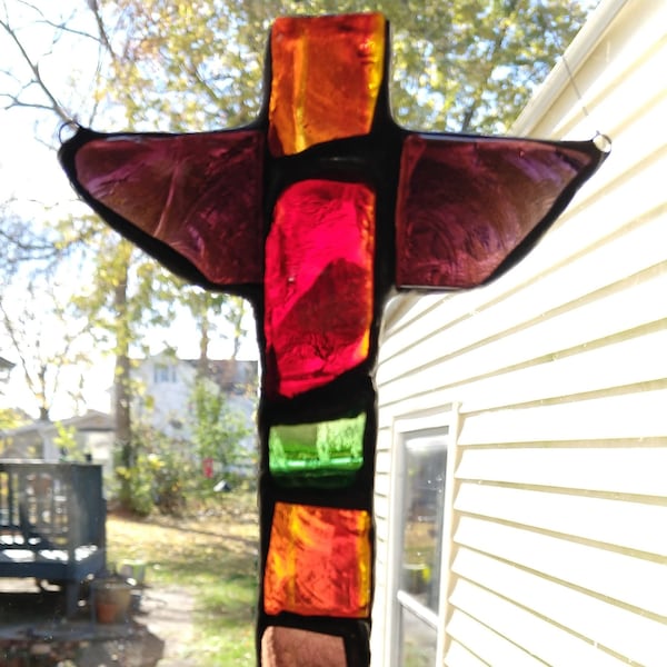 Totem Pole - Dalle De Verre Stained Glass