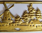 Solid Brass Windmill Banding- Stamped and Perforated - Vintage circa 1980