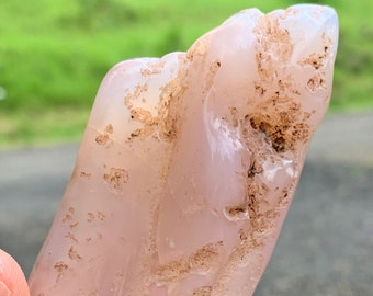 Large Pink Crooked River Oregon Limb Cast Agate Chalcedony Specimen