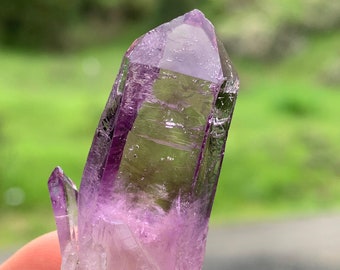 Beautiful Water Clear Deep Colored VeraCruz Amethyst Quartz Crystal