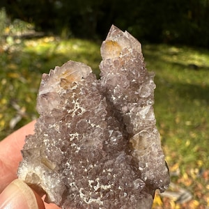Deep Colored Amethyst Spirit Cactus Quartz Crystal Cluster From South Africa