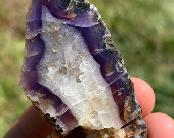 Rare Oregon Holly Blue Agate: Polished Chalcedony
