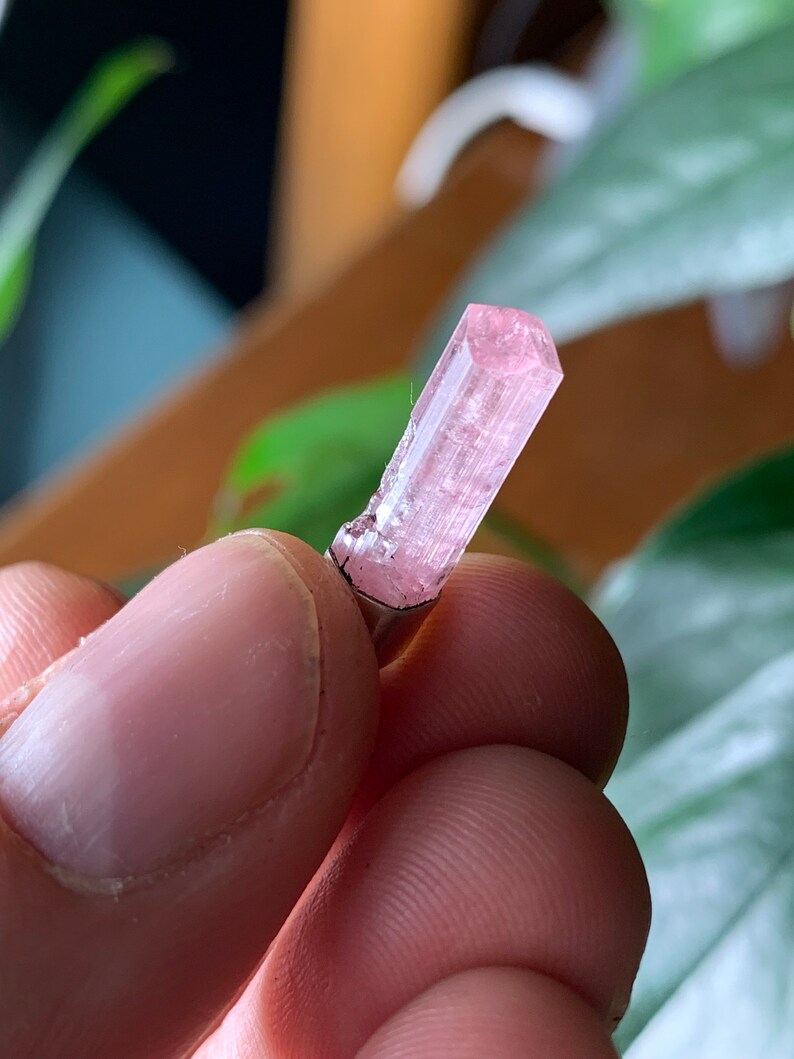 Pink Tourmaline Capped Pendant image 3