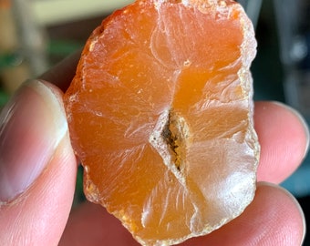 Jelly Orange Red Banded Oregon Carnelian Agate