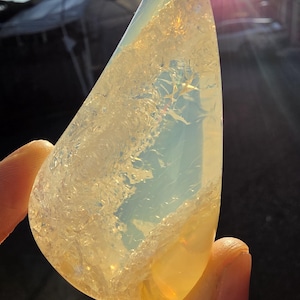 Large Translucent Exceptional Grade Polished Oregon Opal from Opal Butte