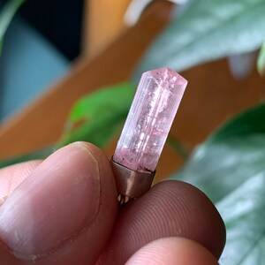 Pink Tourmaline Capped Pendant image 2