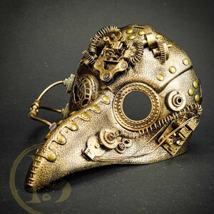 Steampunk Plague Doctor Mask Face Mask Steampunk Bird Mask Raven Mask Costume Cosplay Masquerade Mask Unisex Gold