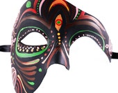 Dia de los Muertos Sugar Skull Phantom Mask, Day of the Dead Masks for Decor Halloween Masquerade Mask for Celebrations Remembrance