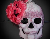 Day of the Dead Mask, Dia de los Muertos Mask, Sugar Skull Mask, Masquerade Mask for Halloween Costumes