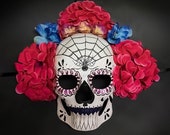 Day of the Dead Mask, Dia de los Muertos Mask, Sugar Skull Mask, Masquerade Mask for Halloween Costumes