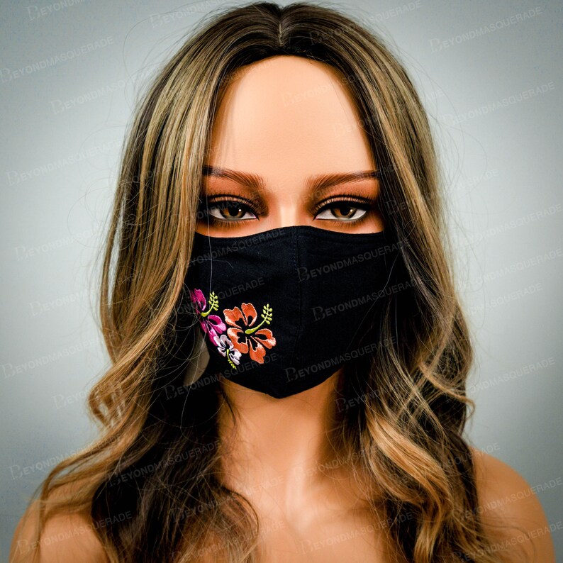 Hawaiian Hibiscus Face Masks Hawaii Face Mask Washable Made in Etsy