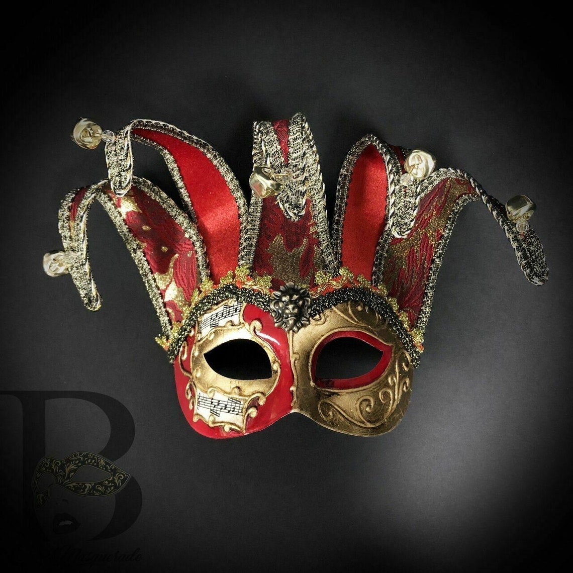 Mens Masquerade Mask Jester Mask Masquerade Mask Mardi Gras Etsy