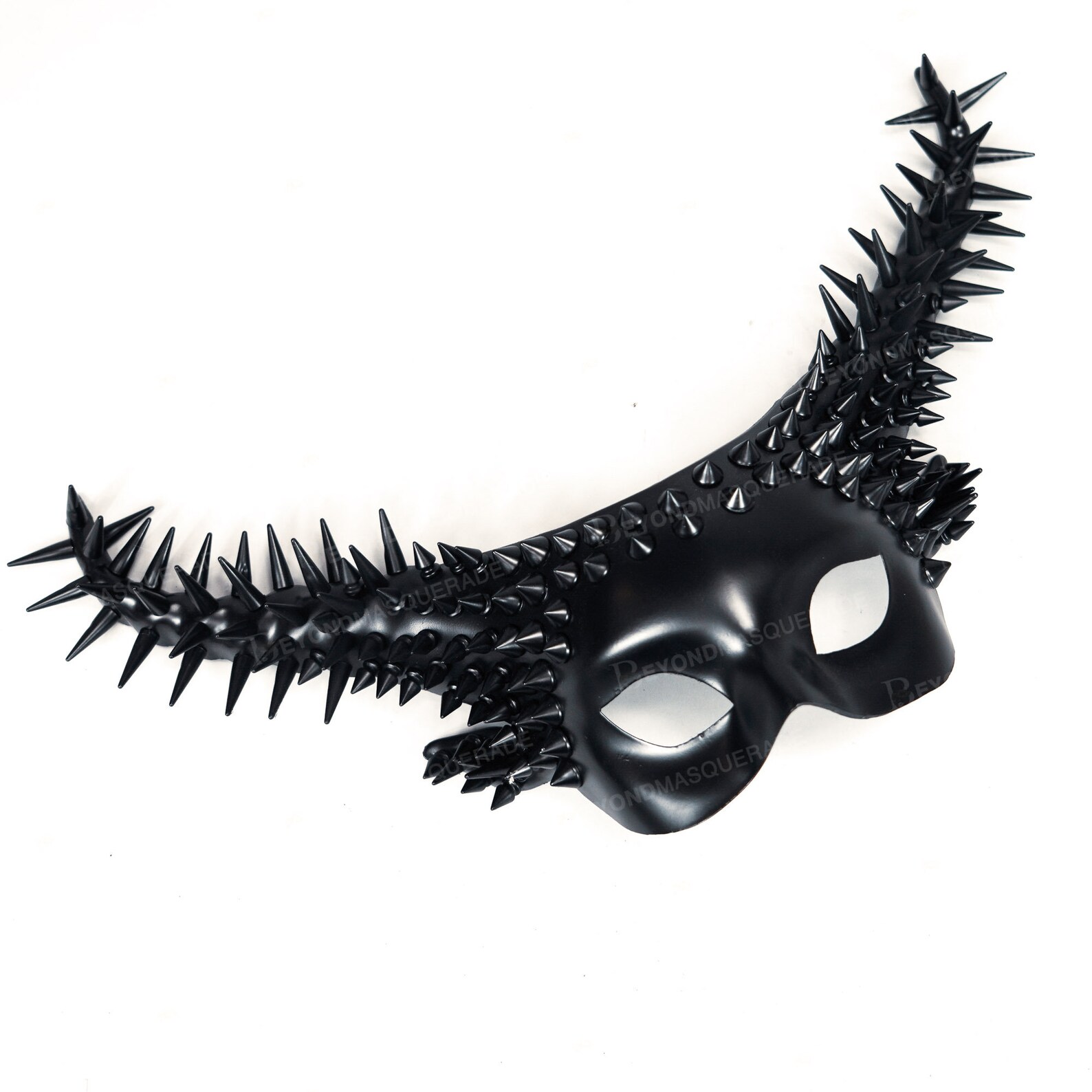 Spikes Steampunk Mask Ram Horns Headband Masquerade Mask Etsy