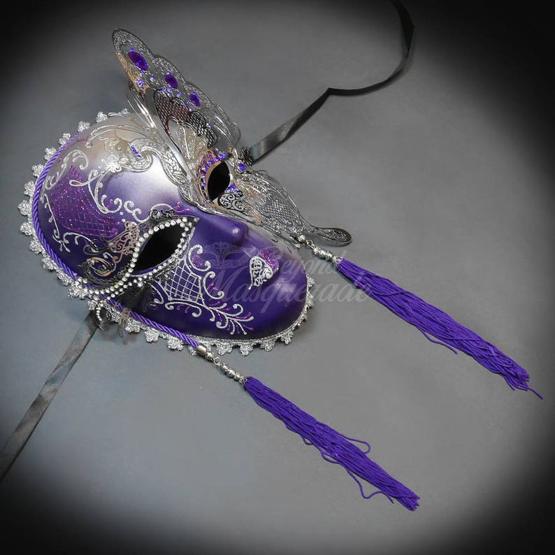 Masquerade Mask Mask Wall Decor Silver Masquerade Ball Etsy