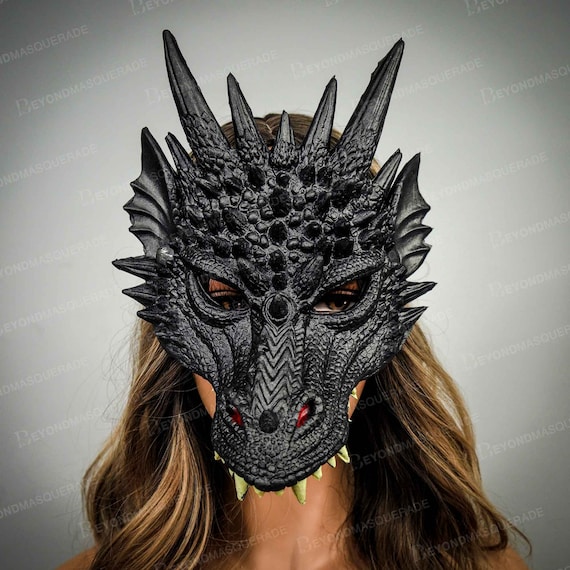 Goed doen ONWAAR Van God Dragon Face Mask draak maskerade masker moeder van dragon - Etsy België