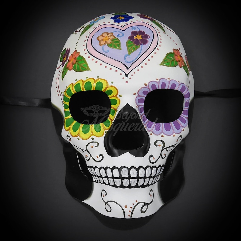 Day of the Dead Mask Dia De Los Muertos Mask Masquerade Mask - Etsy