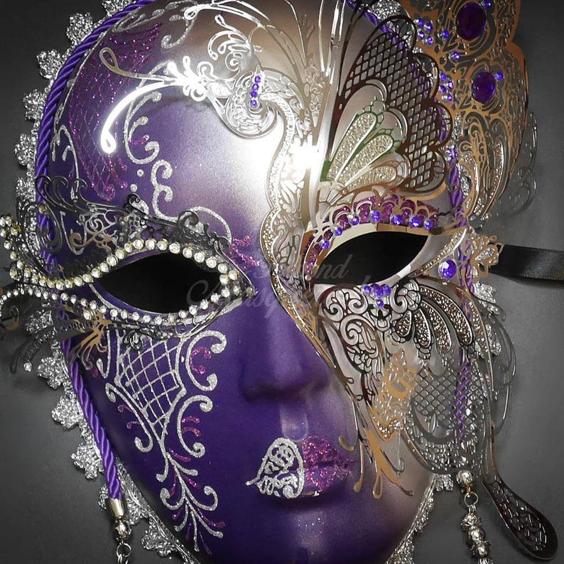 Masquerade Mask Mask Wall Decor Silver Masquerade Ball - Etsy