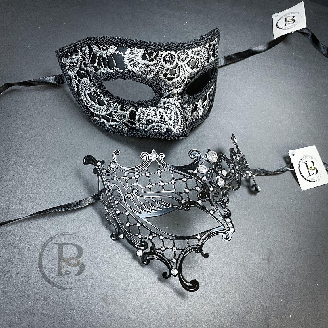 Couples Masquerade Masks His & Hers Phantom Masquerade Masks Etsy