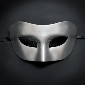 Men's Masquerade Mask, Silver masquerade masks, Silver Phantom Mask, Phantom of the Opera Mask, Masquerade Mask Men, silver mask