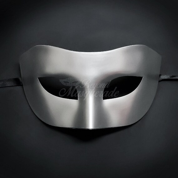 Herren Maskerade Maske Silber Maskerade Masken Silber Etsy