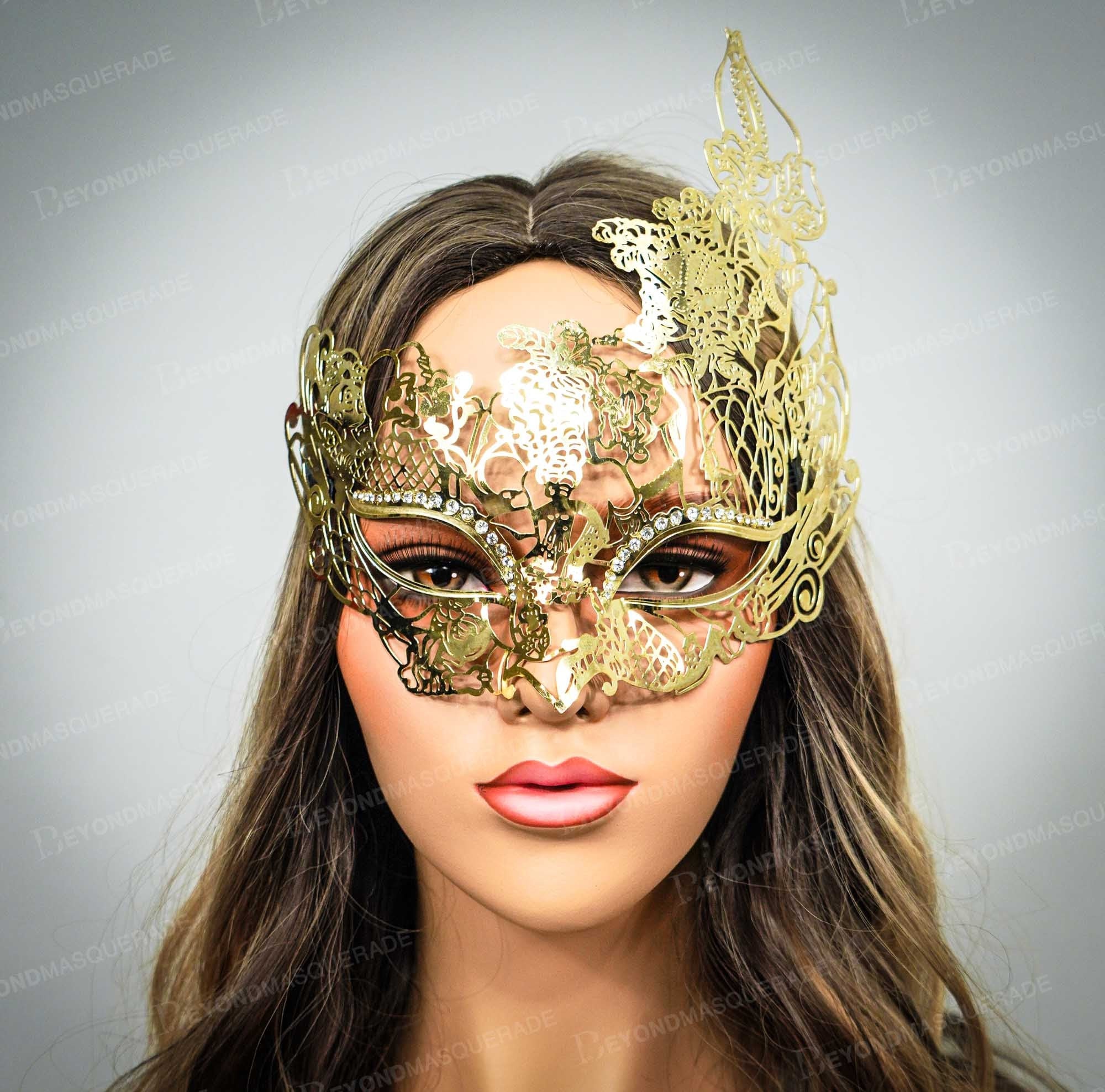NEW Masquerade Masks for Women elegant masquerade mask gold Etsy