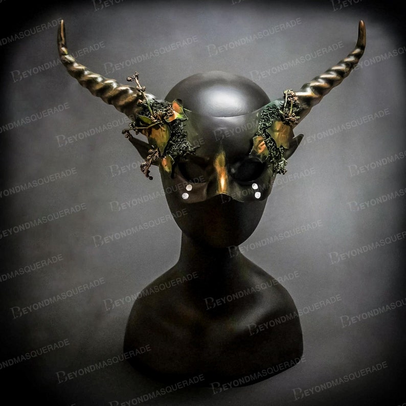 Cosplay Ram Horns Headband Masquerade Mask Fairy Hair Decor Etsy